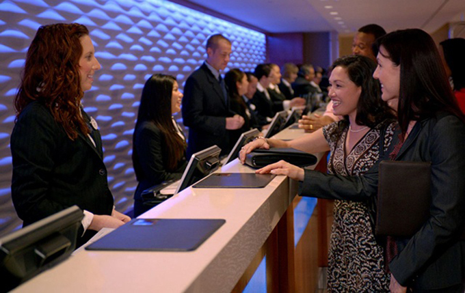 Hotel Lobby Guest Check-In and CRM Database